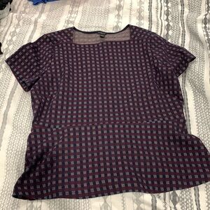 Ann Taylor peplum top, size large petite
